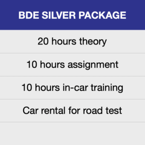 silver package for road test ottawa